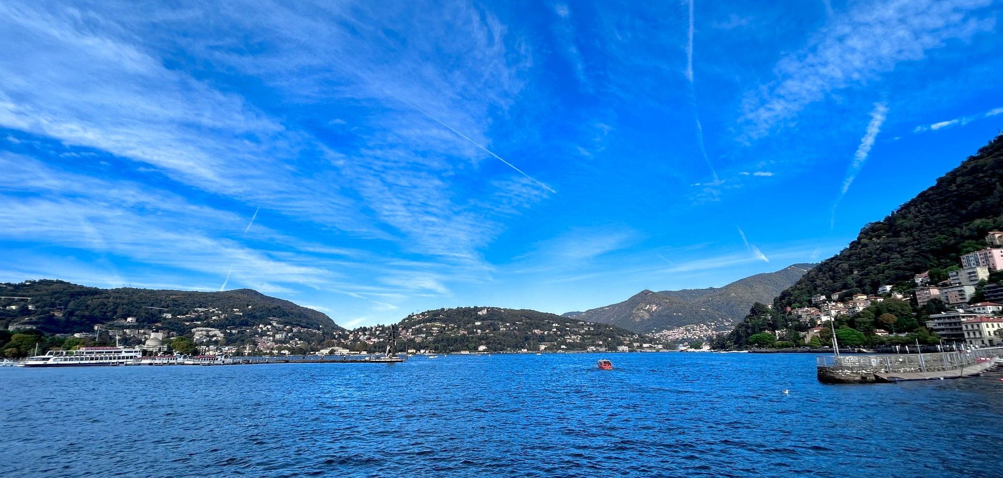 view of lake como from Como