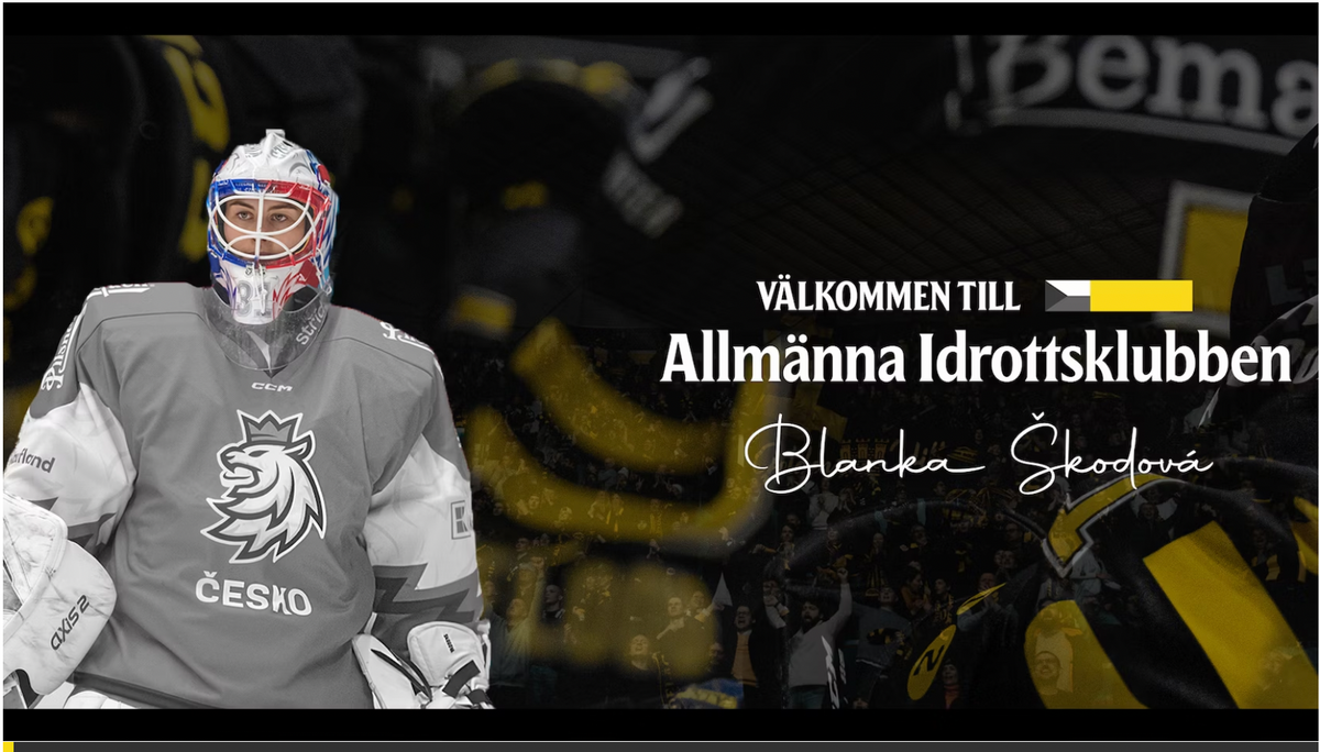 Česká brankářka Blanca Skotová přešla do AIK