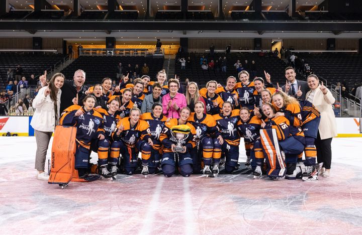 Team Harvey's pose for a team photo with the Secret Cup.