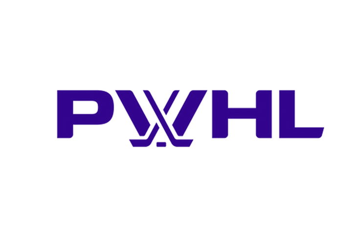 A Purple PWHL league logo on a white background