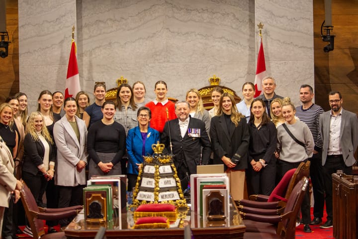 PWHL Ottawa Recognized in Visit to Senate