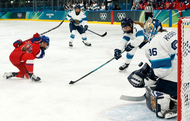 Czechia Gets First Olympic Win, Shuts Out Finland 2-0